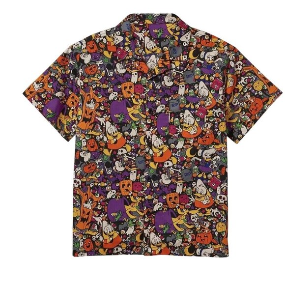 Disney 2022 Mickey And Friends Halloween Button Down Shirt Sleeve Shirt Size S - Picture 4 of 10